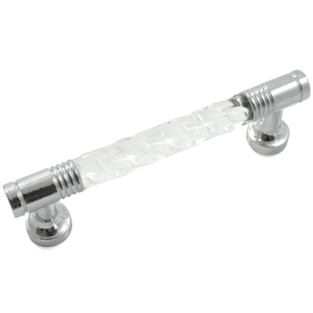 Laurey 3" Acrystal Pull, Acrylic w/ Polished Chrome Legs 82926